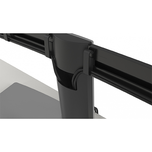 Dual Monitor 27 inch LED IPS, Dell P2714Hc, Black&Silver, cu Suport monitor Dell MDS19, 3 Ani Garantie - imaginea 3